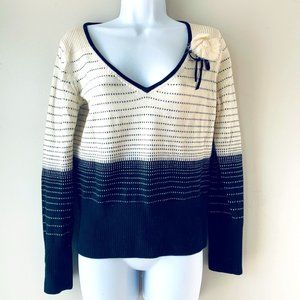 BANANA REPUBLIC merino wool sweater with brooch M